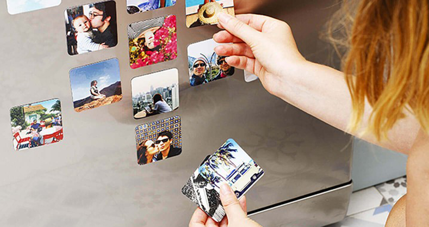 12 Adet 6x6cm Fotomagnet