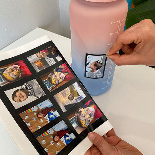 16 Adet 5x7cm Etiket Fotoğraf Siyah Kenarlı