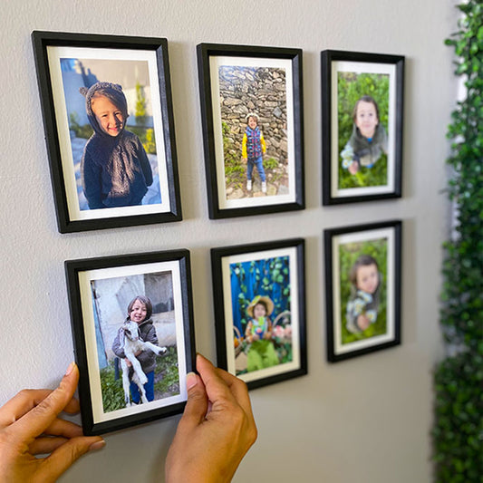 6 Adet 10x15cm Yapışan Siyah Çerçeve ve Fotoğraf