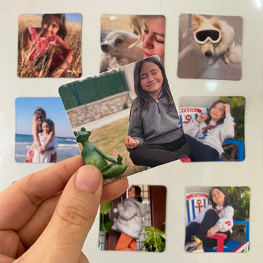 12 Adet 6x6cm Fotomagnet