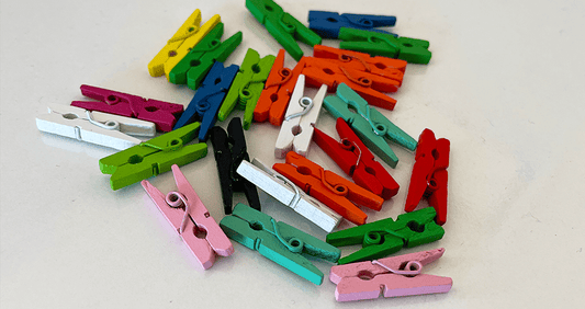 20 Adet Ahşap Renkli Mandal