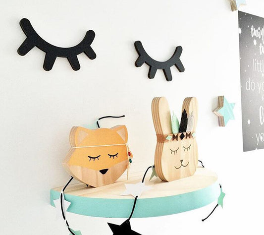 2'li Ahşap Lazer Kesim Kirpik