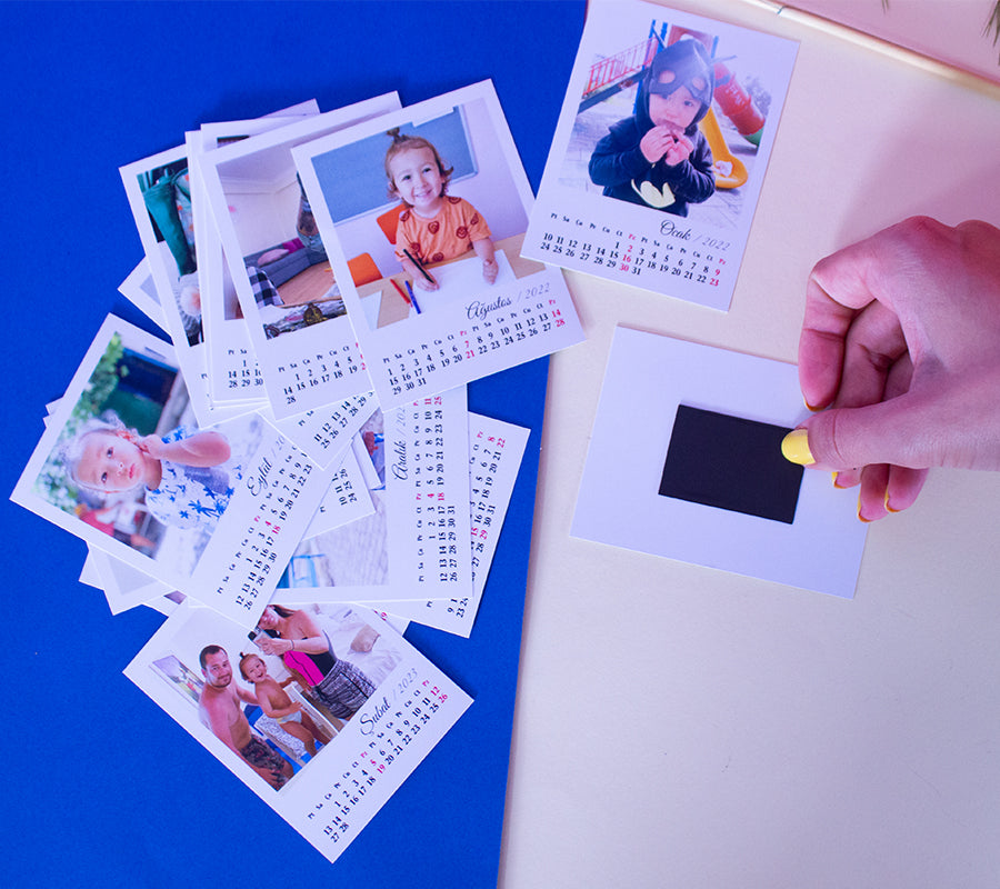 17 Adet Takvim Kart 2024 ve 17 Adet Sticker Magnet