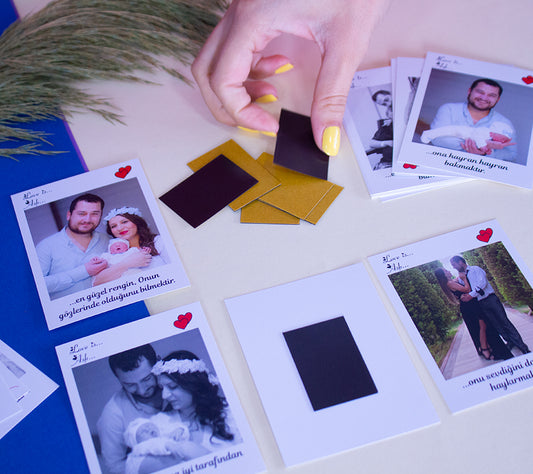 17 Adet Love is Magnetli Kartlar