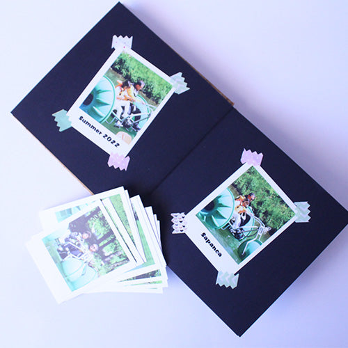 Siyah Yapraklı Albüm ve 17 Adet Polakart