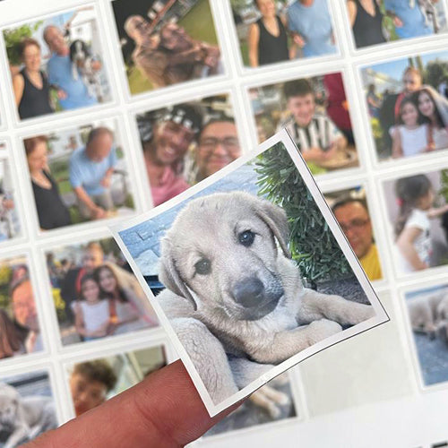 20 Adet 5x5cm Foto Sticker