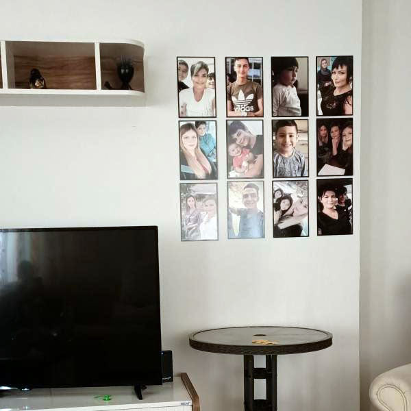 3 Adet 17x26cm Ahşap Poster Arkası Bantlı