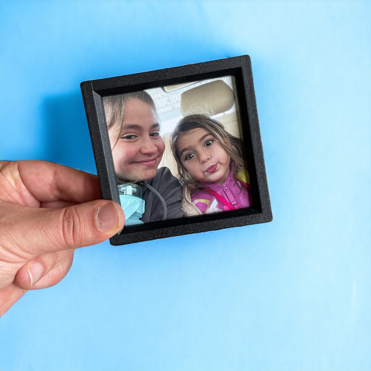 9 adet 10x10 cm Magnet Çerçeve Siyah